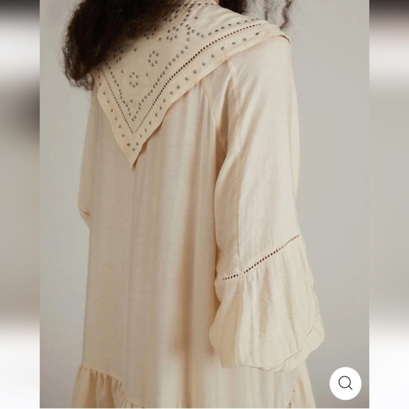 Munthe Capture Shift Ruffle Dress in Creme Size 38 / 6 - Picture 2 of 10